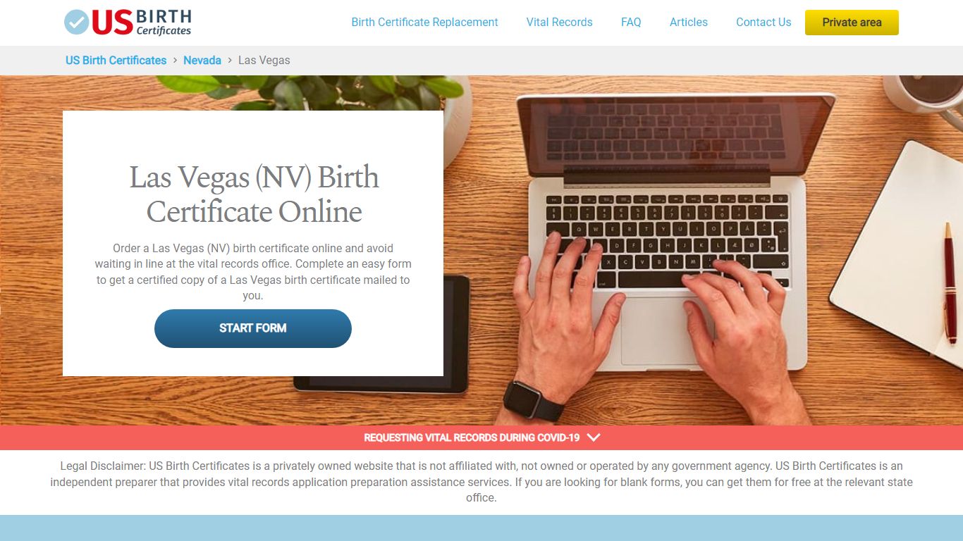 Las Vegas (NV) Birth Certificate Online - US Birth Certificates